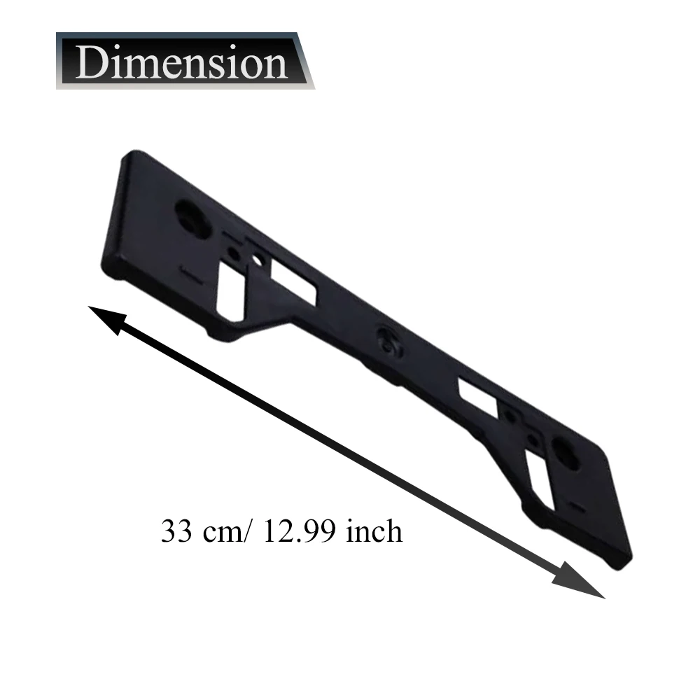 Front License Plate Bracket Holder For 2016-2018 Toyota RAV4 - Replaces 521140R090, TO1068136, ABS Plastic - View #6