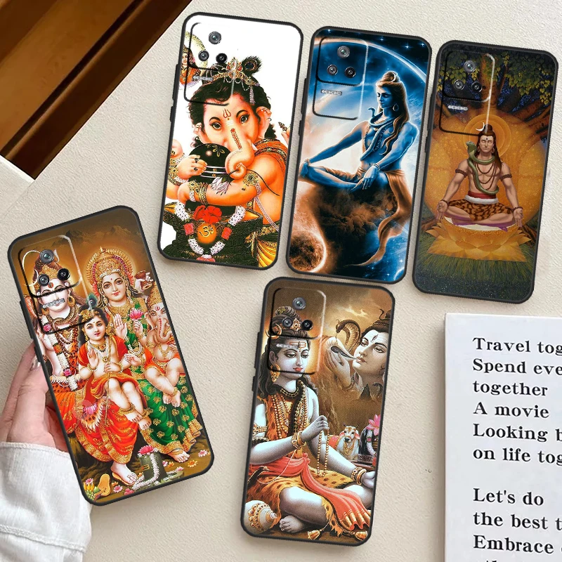 God Diety Hindu Ganesha Shiva Case Per Xiaomi 13 14 13T Pro 12T 11T 12 Lite Poco M6 X6 Pro X3 X4 X5 F3 F4 M5S F5 Cover