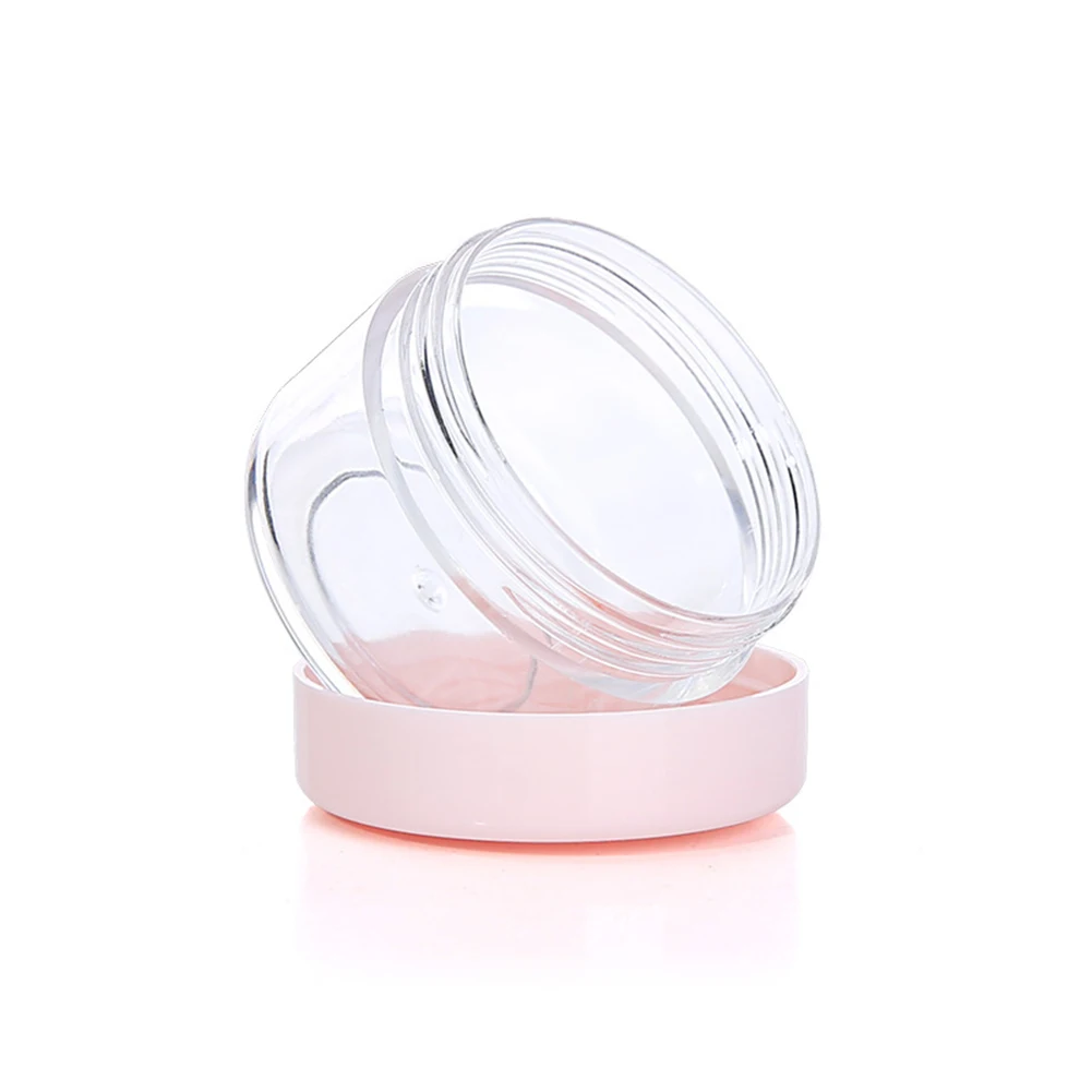 Empty Plastic Makeup Nail Art Bead Storage Container Portable Cosmetic Cream Jar Pot Box Round Bottle 5pcs/lot 10g/15g/20g storage box,storage jar,herb storage container,medicine storage container,honey storage container