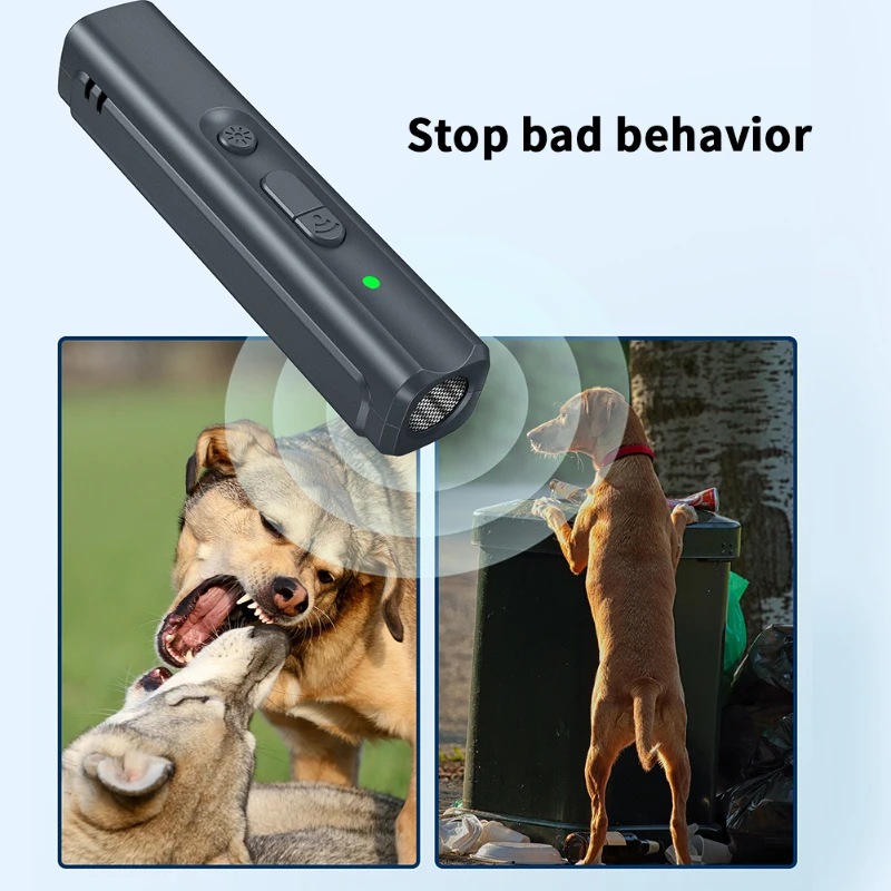 Pet Dog Ultrasonic Repeller Anti Barking USB Rechargeable Equipment UV Detect Light Training Repeller Dog Accessories pet dog repeller