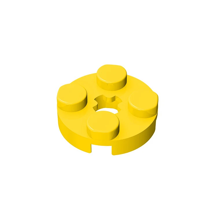 10pcs 4032 Plate Round 2x2 with Axle Hole Brick Parts Building