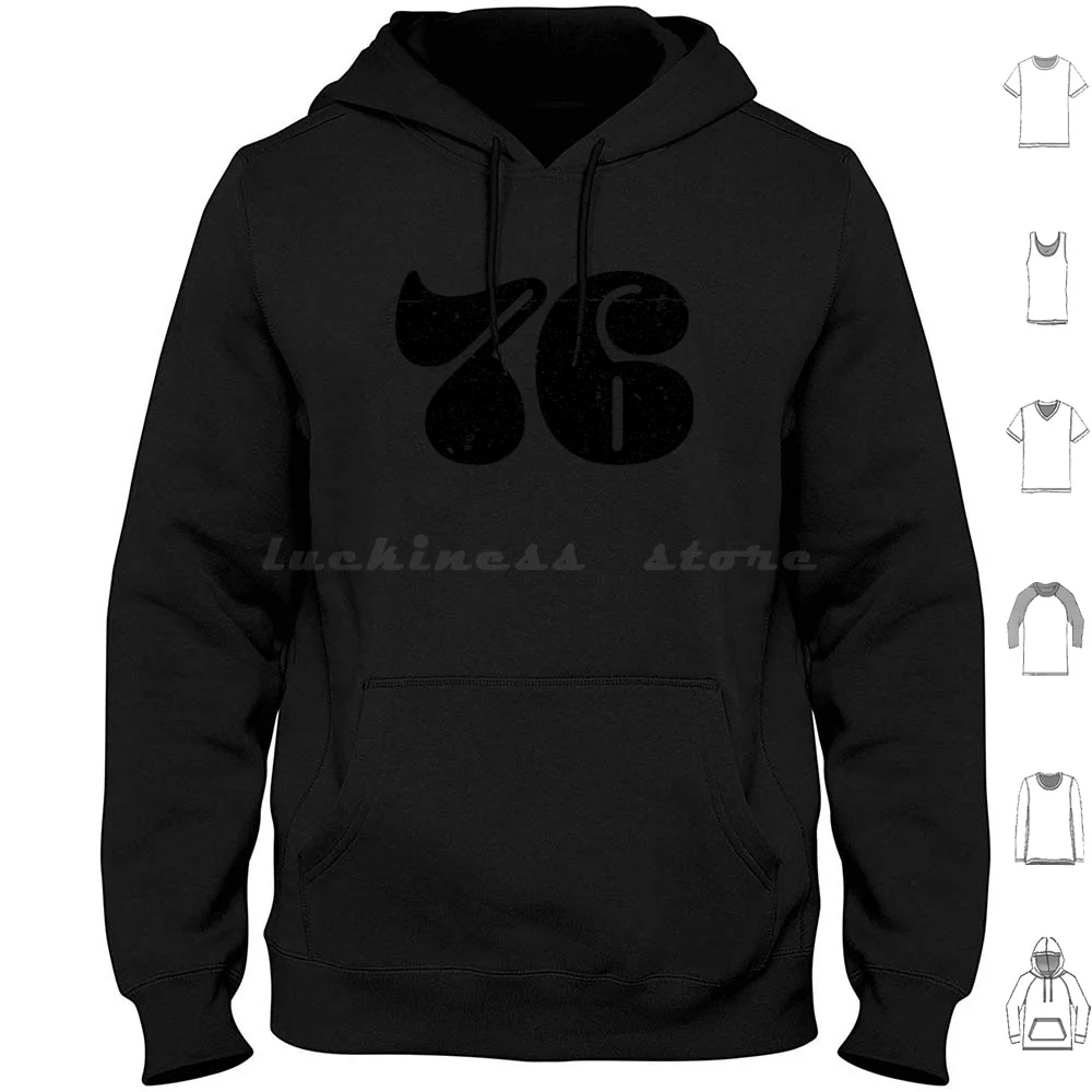 

1976! Sticker Hoodies Long Sleeve 1976