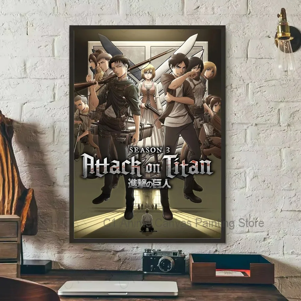 Attack on Titan Canvas Art Poster - Coffee House Bar Room Wall Decor