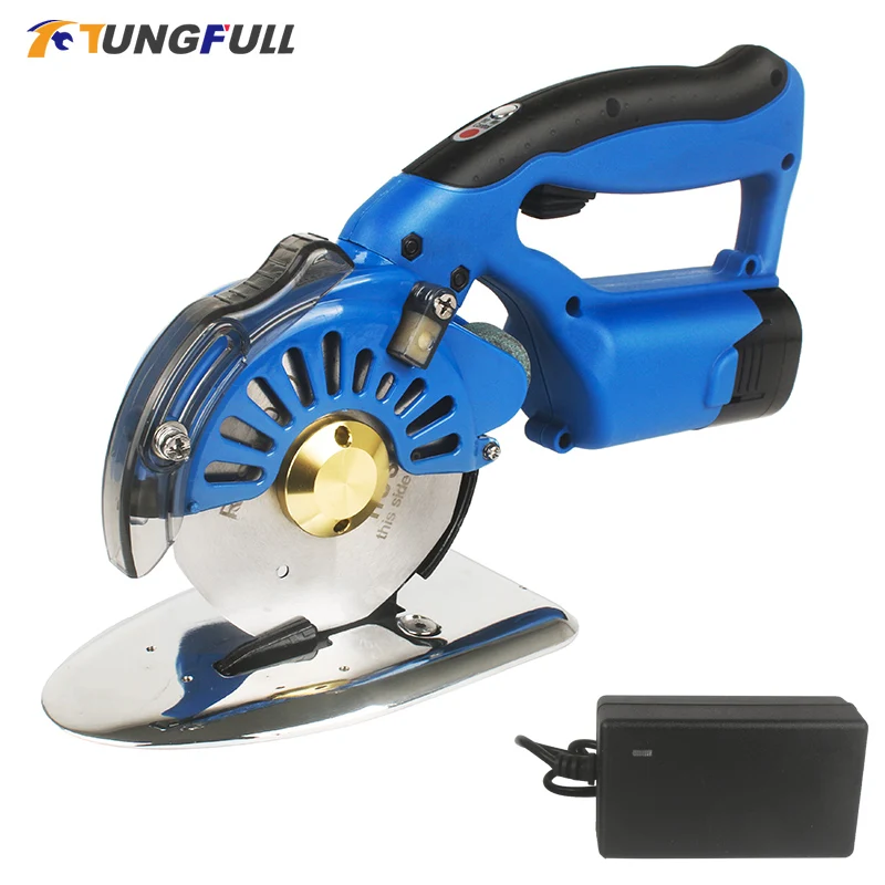 100/110/125mm Fabric Round Cutting Machine Electric Scissors Cloth Cutting Cordless Electric Scissors Fabric Rotary Cloth Cutter