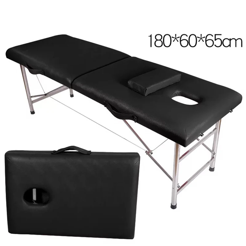Professional carry on massage beauty bed folding massage tattoo SPA bed beauty salon thickening treatment table massage table