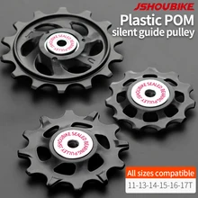  JSHOUBIKE Bicycle Pulley Bearing Wheel 11T 12T 13T14T15T16T17T Road Bike Guide Wheel for Shimano Sram MTB Jockey Rear Derailleur 
