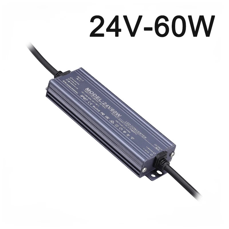 ตัวเลือกสินค้า สวิตชิ่งซัพพลายกันน้ำกลางแจ้ง 12-24V ทนทาน IP67