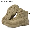 Men's Military Boots Hiking Desert Tactical Boots Men Special Force Climbing Shoes Sports Waterproof Ankle Boots Mens Work Boots 1