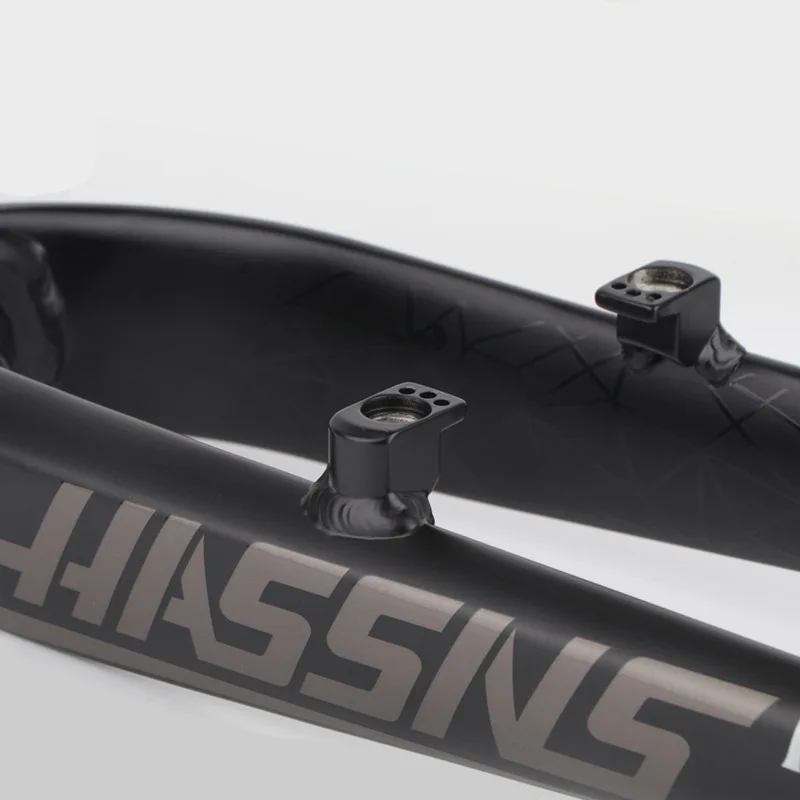 Fourche Rigide De VTT 26/27,5" 1-1/8" Disque De Direction Droit Sans Filetage/frein V à Dégagement Rapide Fourche Avant VTT En Alliage D'aluminium Fourches Rigides De Vélo Super Légères (couleur : Gr