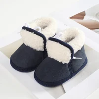 Baywell Winter Baby Shoes Girl 12-18 months Newborn Soft Sole First walker Toddler Fur Warm Snow Boots 0-18 Months 6