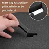 4PCS High Density Foam For Toolbox Pre-cutting Foam Insert Shock-Absorbing Sponge Sheet Shadow Precorted For Hard Flight Case 5