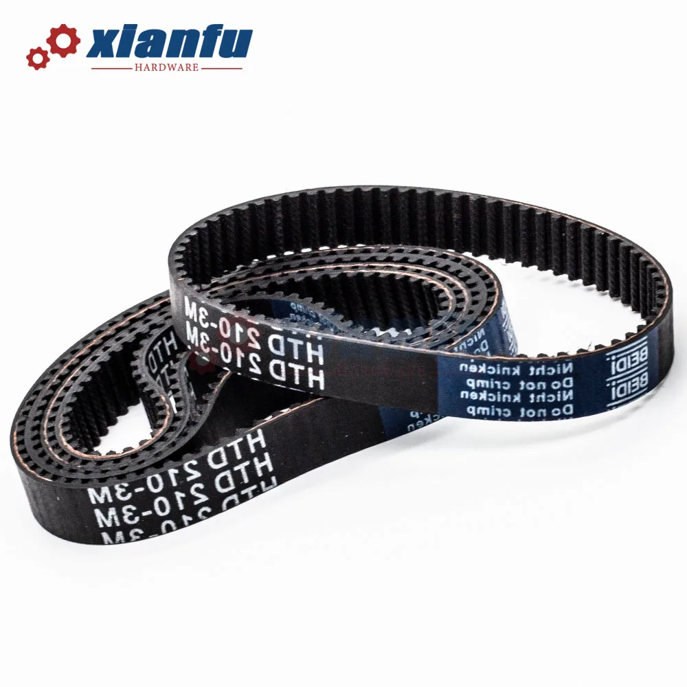 Rubber Belt Transmission Drive Belt Synchronous Belt HTD 3M Timing Belt Rubber Perimeter Lp = 270 273 276 269 282 285 288 291 294 297 300 303mm Belt Width 6/10/15/20mm Closed Loop