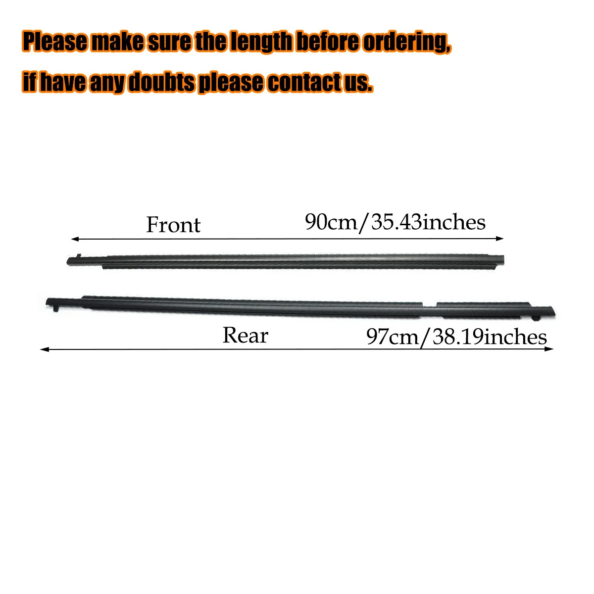 4PCS Car Outer Windows Rubber Weatherstrip For Toyota Rav4 US 2006-2012 Waterproof Pressure Strip Sealing Strip Car Accessories