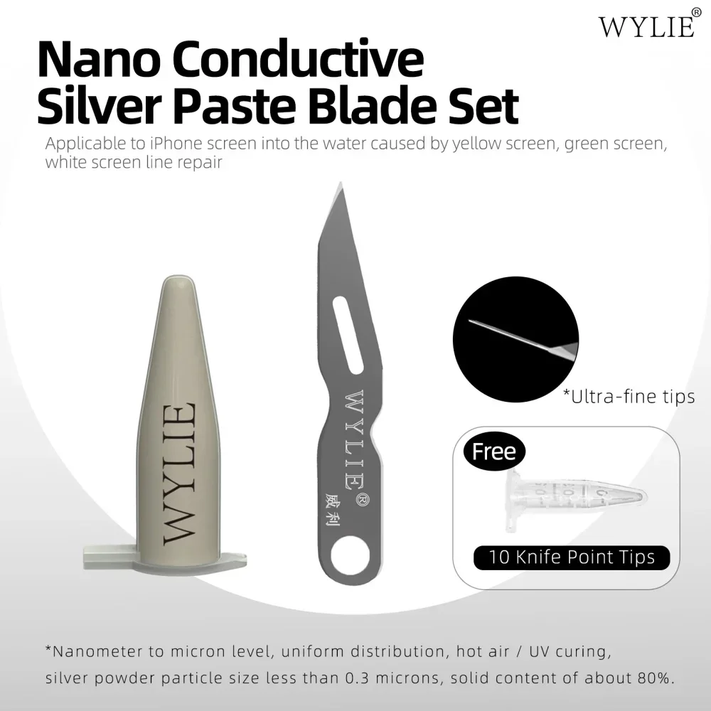 Nano Conductive Silver Paste WYLIE ITO Conductive Silver Paste Flexible Screen Repair Circuit For Phone Repair