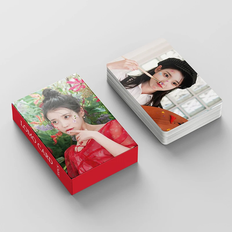 54Pcs/Set KPOP IU SEASON'S GREETING New Album Lomo Card Photocards Postcards Lee Ji Eun Photo Fans Gift