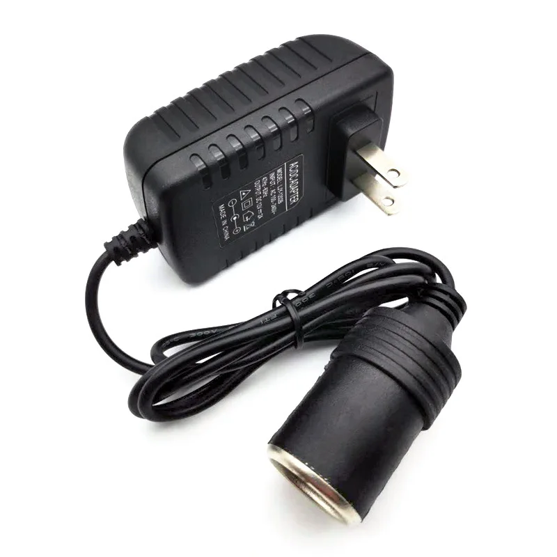 Car Cigarette Lighter Adapte 220V to 12V 2A DC Power Converter Charger Transformer Cigar Lit Lighter Plug Socket Electronic Jack 3