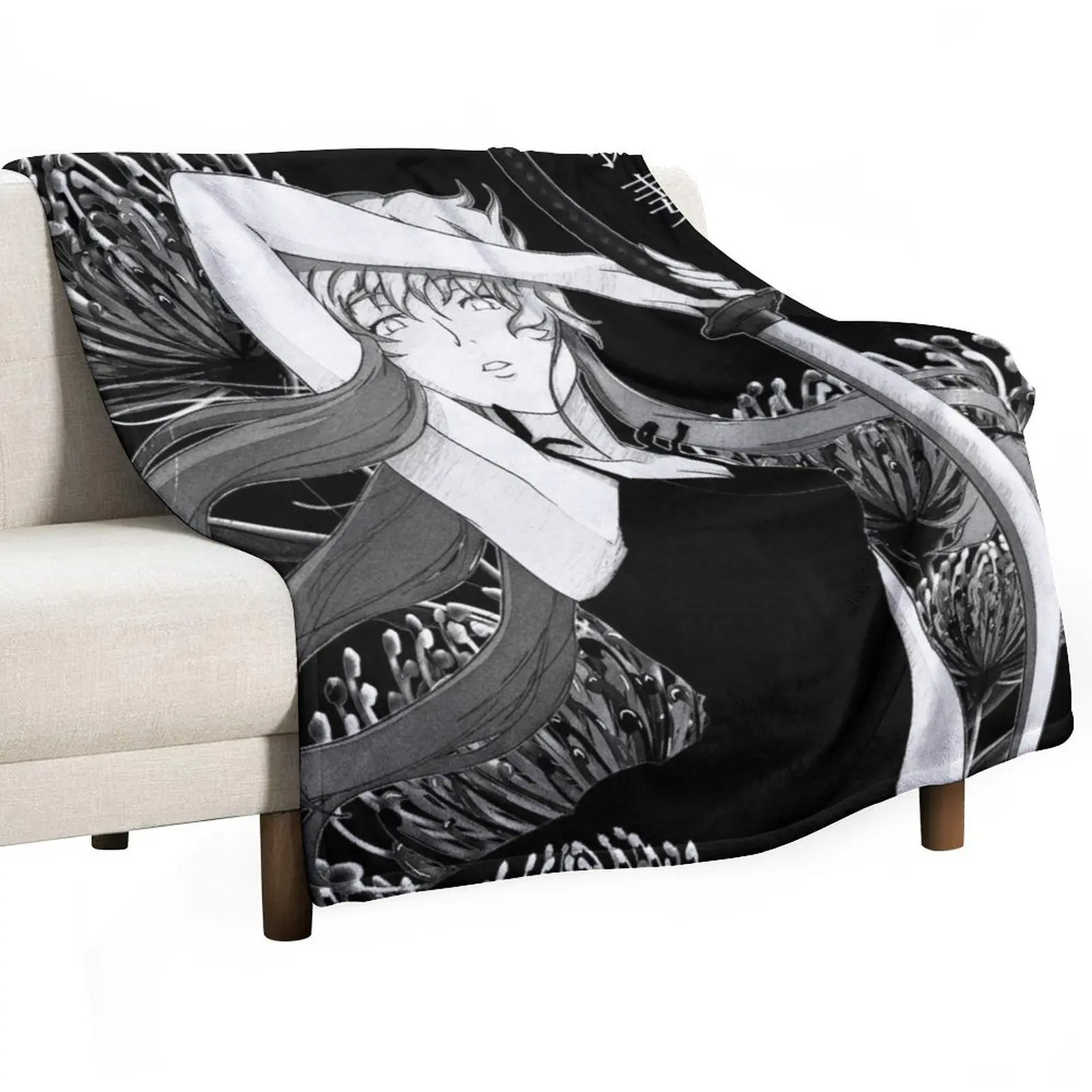 

Dark Bloom Yuno Throw Blanket warm for winter Giant Sofa Blankets