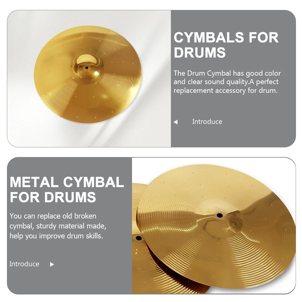 8 Inch Cymbal Brass Alloy Drum Cymbals Splash For Drums Set Crash Metal Jazz Electronic Musical Instruments Drum Kit