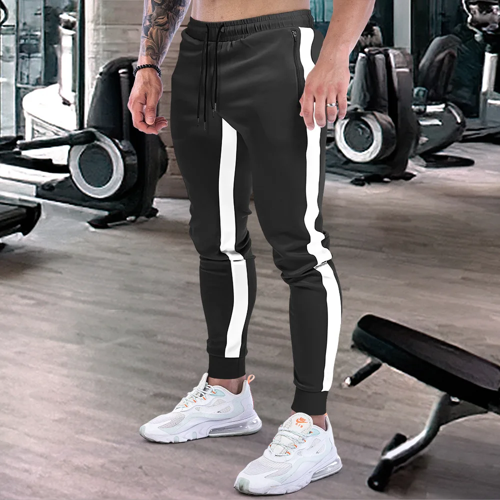 

Men's Muscle Fitness Sweatpants New Spring Summer Sports Jogger Pants Men's Solid Color Pencil Pants Training Slim-fit pants