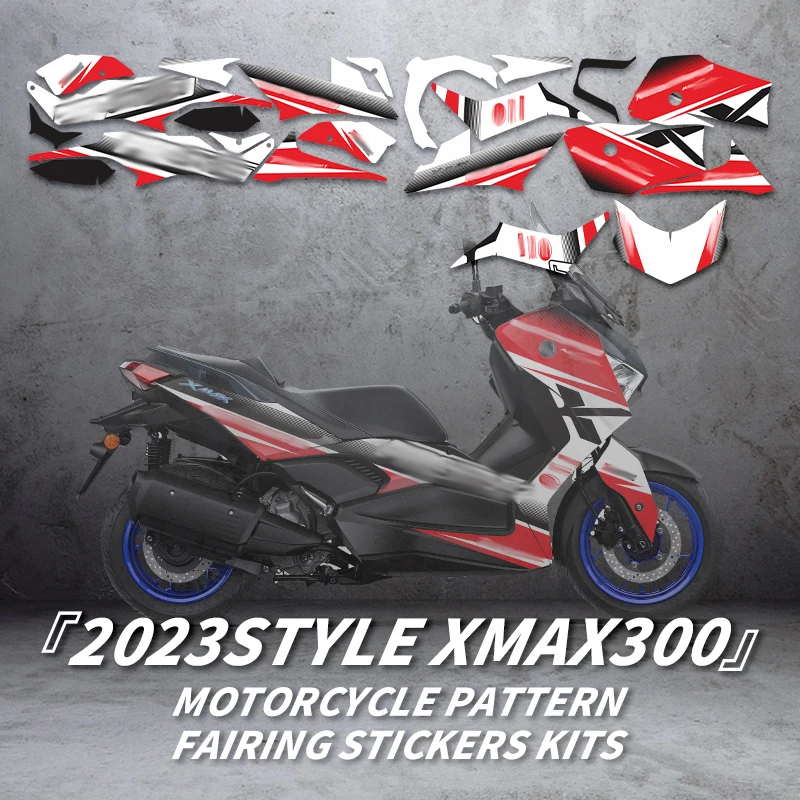 Used For YAMAHA XMAX300 2023 Years Motorcycle Accessories Decoration Protection Decals Of Bike Paint Area Pattern Stickers Kits