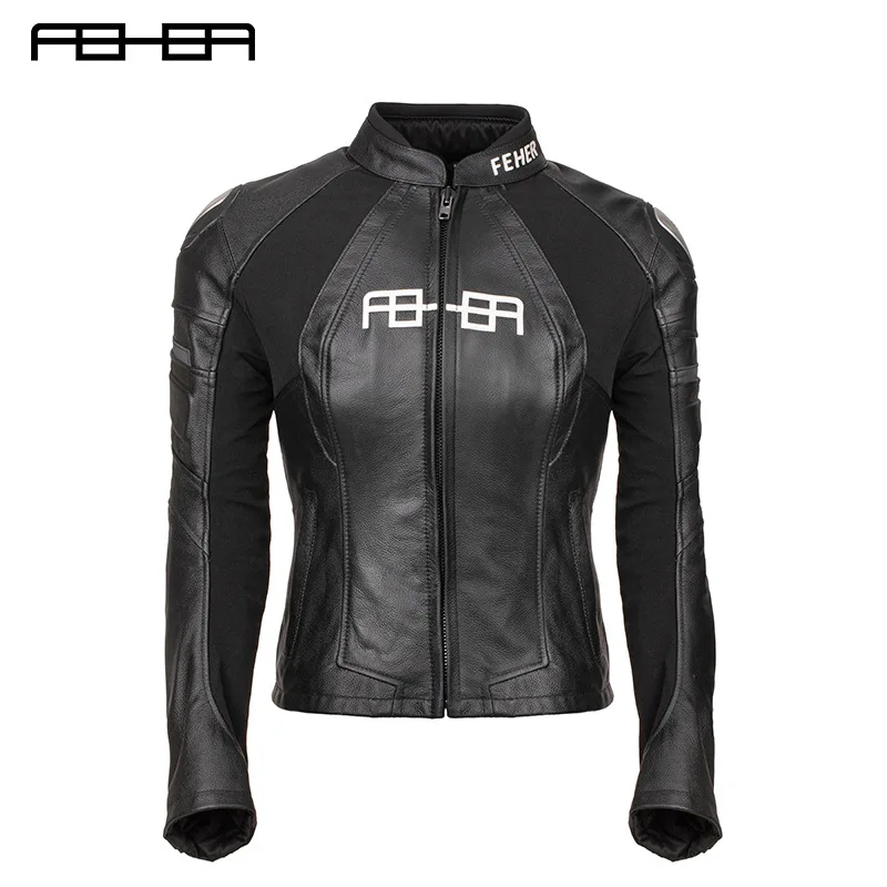 Women Motorcycle Jacket Winter Warm Anti Drop Moto Leather Jacket Wear Resistant Motocross Riding Protective Clothing