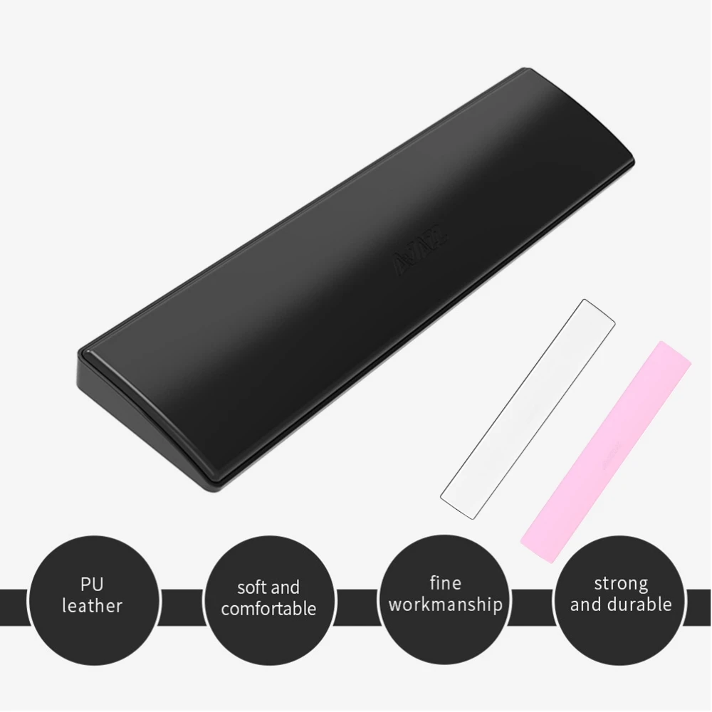 61/87/104 Keys Keyboard Wrist Rest Mechanical Keyboard Wrist PadSupport Anti-Slip PU Leather Soft Memory Foam wrist pad