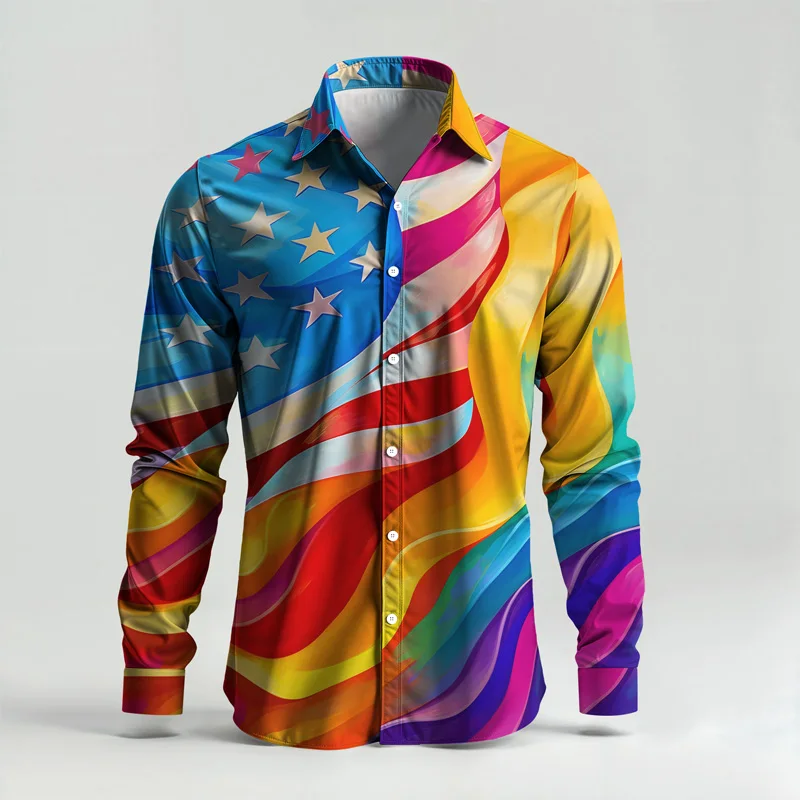 2025 New Style Spring Summer Men Shirt Set Brand Print Fashion Simple Two Piece Set Mens Luxury Lightweight Party Long Sleeves S_voghion.com