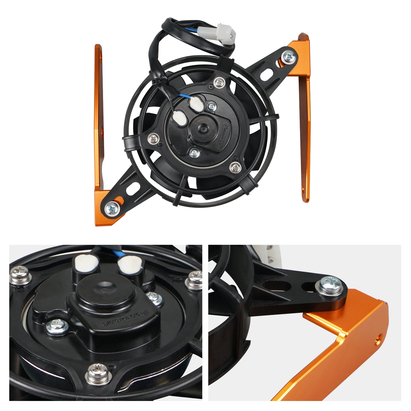 Für KTM EXC 300 TPI 12 V Elektrische Kühler Lüfter Für Husqvarna TE 300 FE 450 350 250 2017-2023 Für GasGas EC 300 2021-2023 – Detail 5
