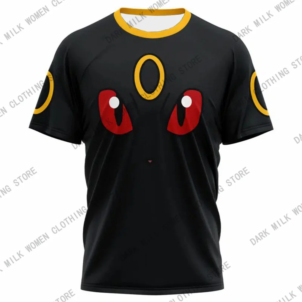 New Arrivals Pokémon Womens T-Shirts Tops Pokemon 3d Print T Shirt Trendy Summer Casual Short Sleeve Pikachu Cute Clothing Tees 5