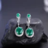 Gem's Ballet 5.15Ct Natural Green Agate Vintage Earrings 925 Sterling Silver Gemstone Drop Earrings For Women Fine Jewelry 2