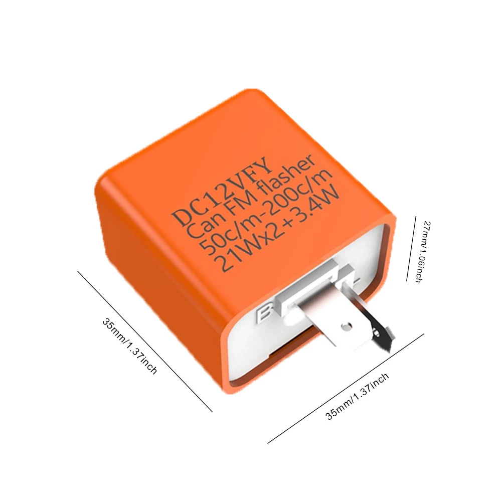 DV 12V LED Flasher Adjustable Frequency Relay 3 Gear Fix Motorcycle Flasher High Power LED Turn Indicator Multiple Protection