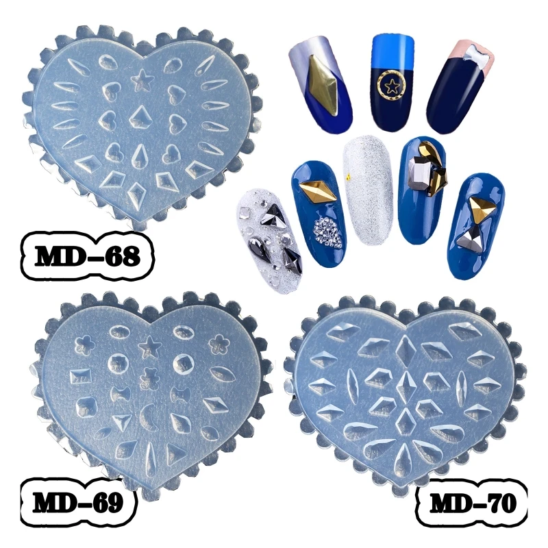 

Flowers 3D Silicone Molds Nails Art Carving Mold for DIY Art Decorations