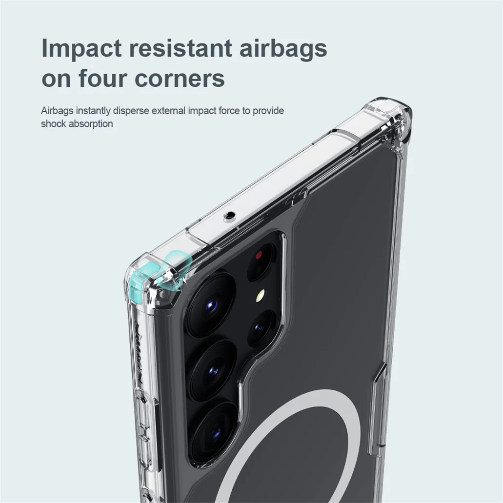 Nillkin Clear MagSafe Magnetic Case for Samsung Galaxy S23 Ultra description image 9