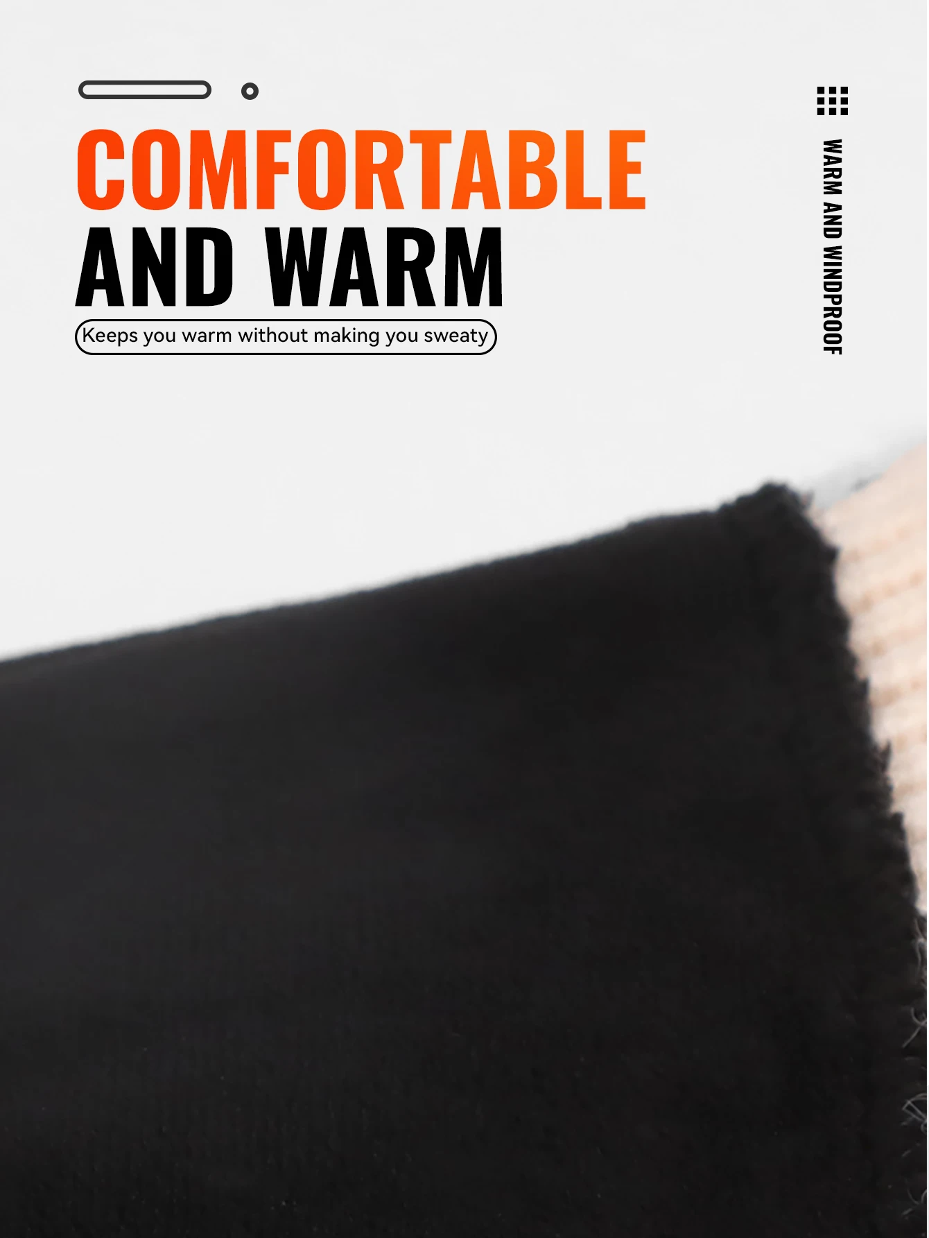 WRELS Wintermütze mit Fleecefutter und Ohrenklappen, thermische, winddichte Strickmütze für Männer und Frauen im Freien – Detail 5