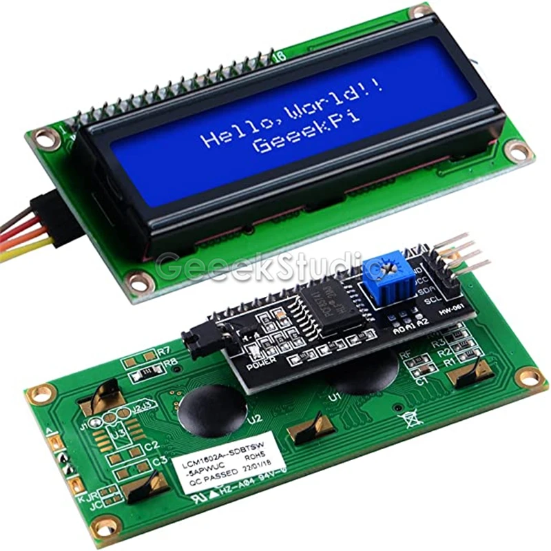 raspberry pi 1602 serial blue backlight lcd module free sample