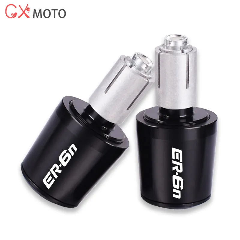 가와사키 ER6F ER6N ER-6N 2012-2020 오토바이 CNC 핸들 바 그립 캡 엔드 핸들 플러그 캡 액세서리