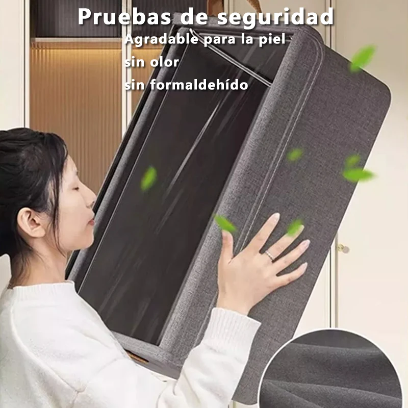 1pc Visible Large Capacity Storage Box Portable Household Clothes Organizer With Handles Foldable Dustproof Quilt Container 4