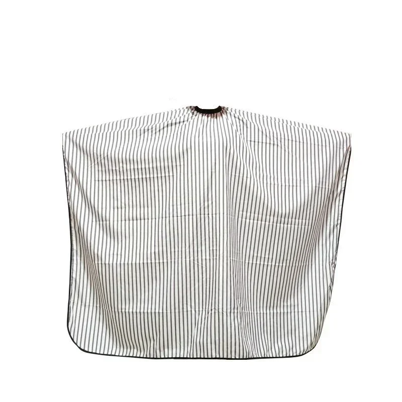 Adjustable Black and White Stripe High Quality Haircut Hairdressing Barber Cloth Waterproof Gown Hair Cutting/Barbers Cape 5