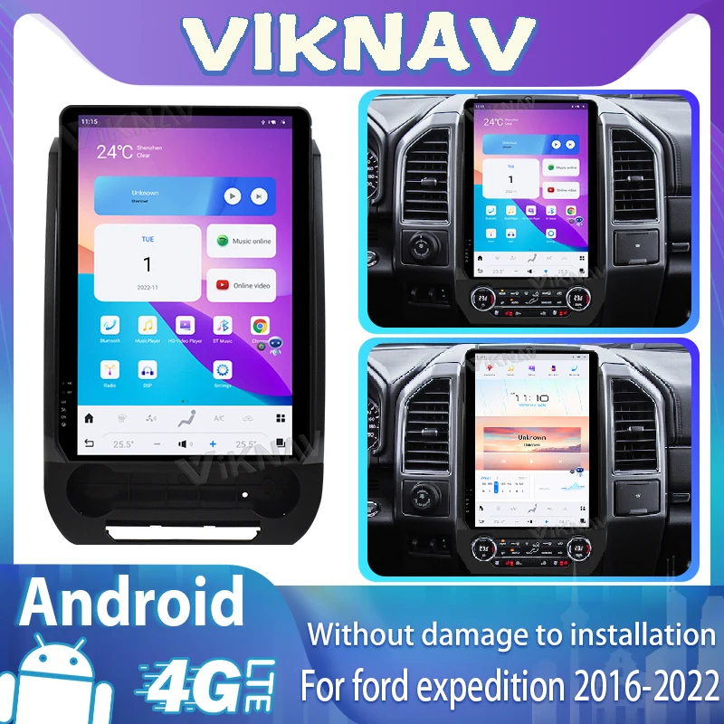 

Car Radio For ford expedition 2016-2022 Android 11 Head Unit touch Screen GPS Multimedia Player Auto