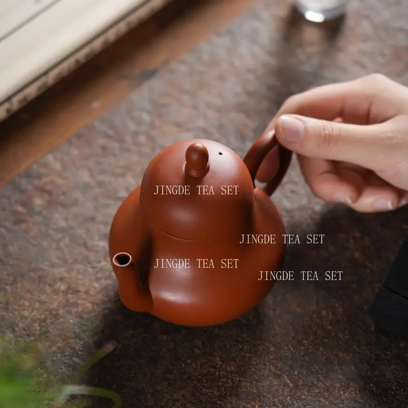 Earthenware Pot of Yixing Handmade Pumpkin Pot Authentic Purple Clay Teapot That Can Be Turned Into A Teapot Fengming Pot