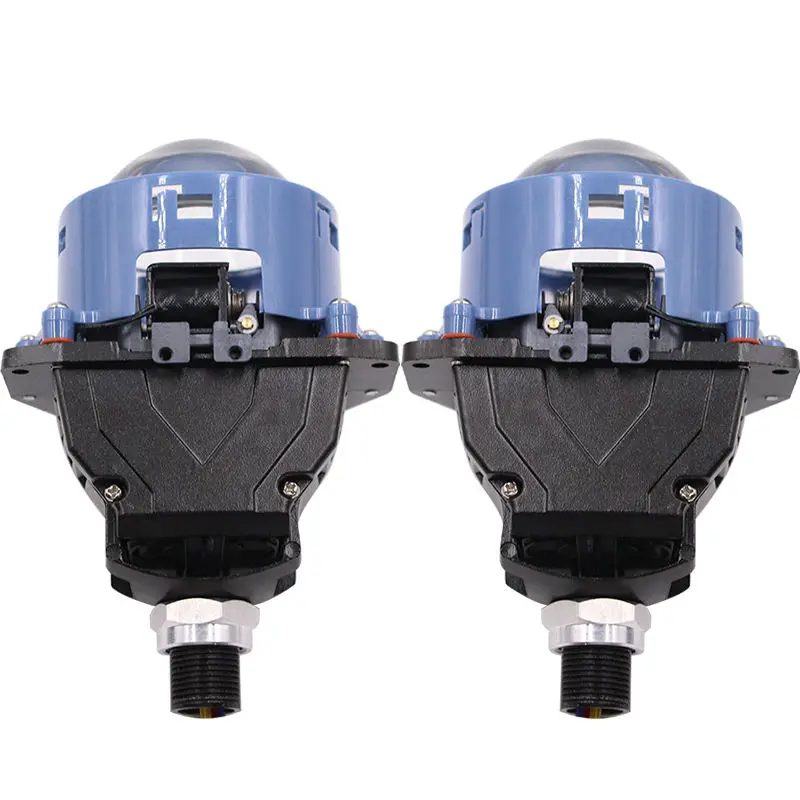

2023 latest style lens manufacturer super brighter lamp HD blue pearl BI-LED model 60w LED projector Most cost-effective