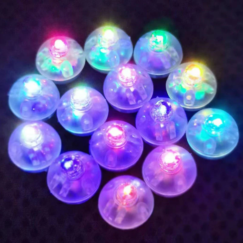LED 플래시 발광 램프 랜턴 조명, LED 작은 라운드 볼 글로우 라이트 풍선, 축제 생일 글로우 파티, 10 개, 20 개, 50 개, 100 개