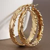 New Arrival Stainless Steel Earrings Gold Color Big Hoop Earrings For Women Bijoux Fashion Women's Hoops 1