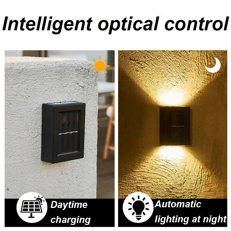 Description Picture 4 of item1~18PCs Solar Light Waterproof Wall Solar LED Light for Outdoor Lighting Street Lamp Home Balcony Porch Yard Decoration