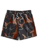 Men's Lightning Graphic Print Drawstring Casual Summer Beach Shorts Hawaii Surfing Short Pants Swim Trunks Y2k Leisure Shorts 4
