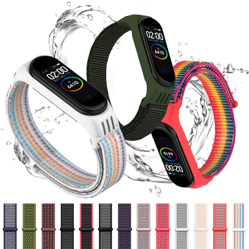 Correa de nailon para reloj inteligente Xiaomi Mi Band 7-7, pulsera  deportiva con nfc, 7, 6, 5, 4 y 3 - AliExpress