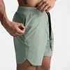 Men Running Bodybuilding Shorts Man Summer Gyms Workout shorts Male Breathable Quick Dry Sportswear Jogger multi-pocket Shorts 2