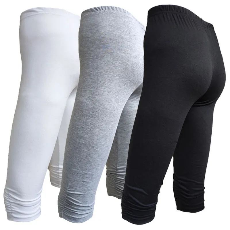 

Cropped Pants Women's Pants Female Clothes Black Leggings White Skinny