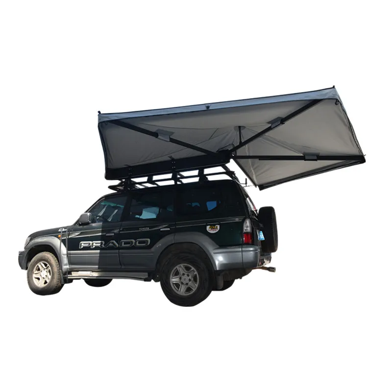 

OEM/ODM retractable camper 270 degree freestanding car side awning roof top tent folding awning for car