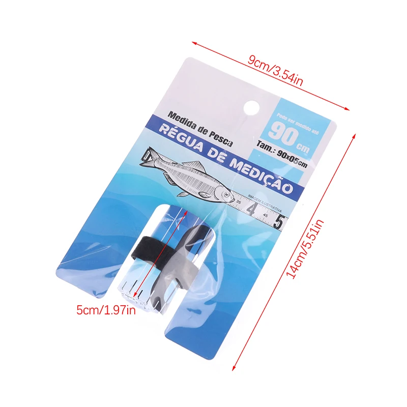1Pcs 80/90cm Waterproof Fish Measuring Ruler Foldable Fishing Measuring Tape Sticker Fishing Accessories Tackle Tool